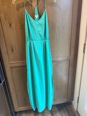 J. Crew Turquoise Maxi Dress